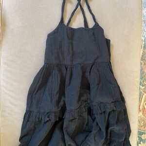 Aerie Black Halter Dress